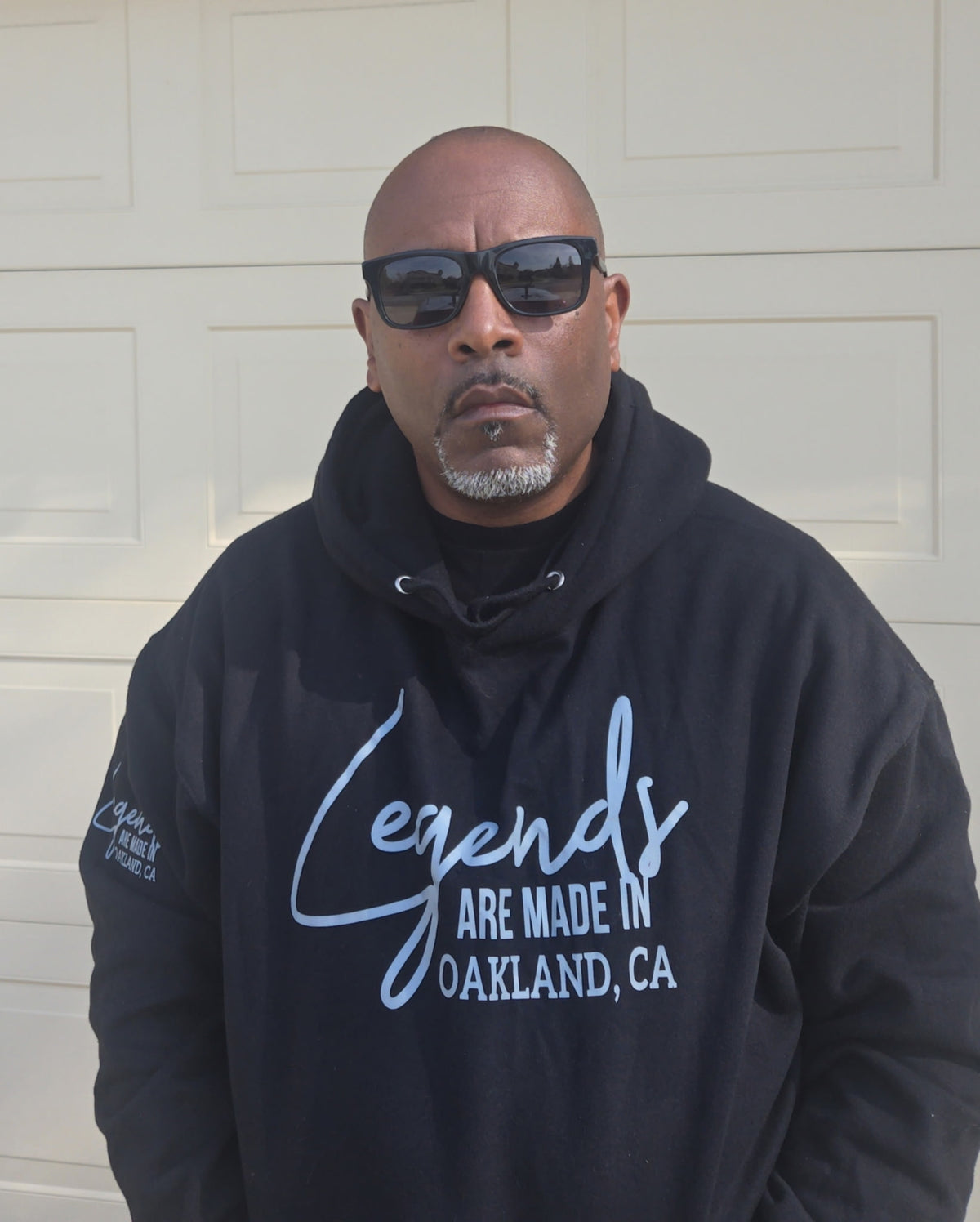 Customer wearing Banks Legendary Fashions