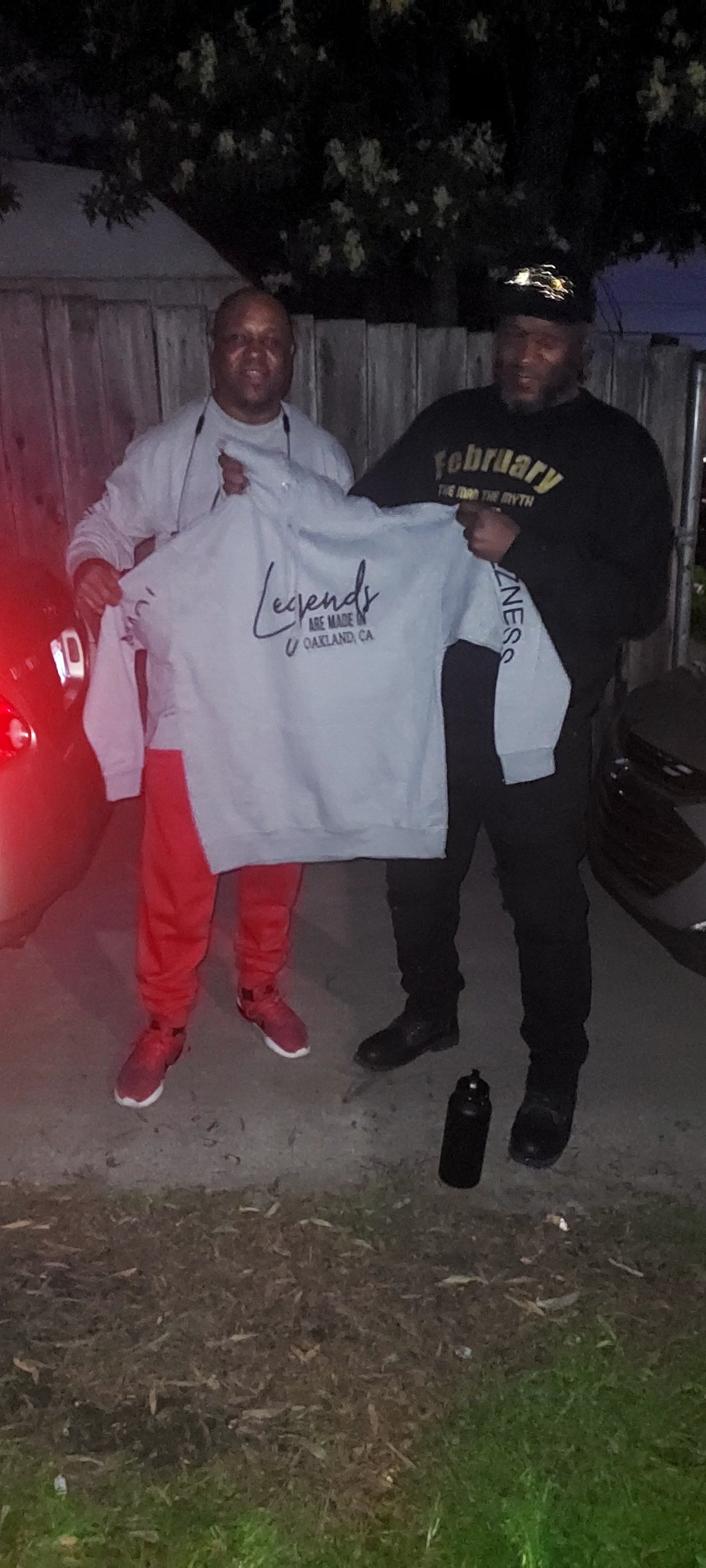 Customer wearing Banks Legendary Fashions