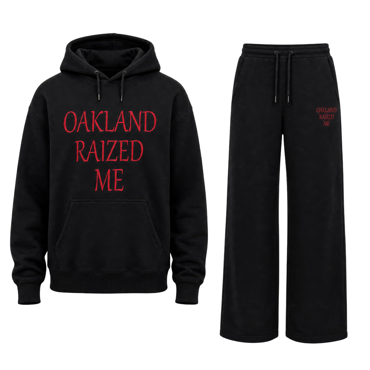 Oakland Raized Me Sweatsuit — Wide Leg