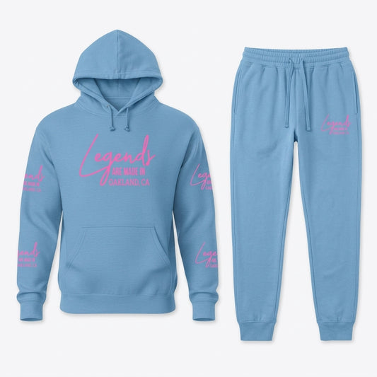 Legends Are Made in Pink Premium Unisex Sweatsuit Set