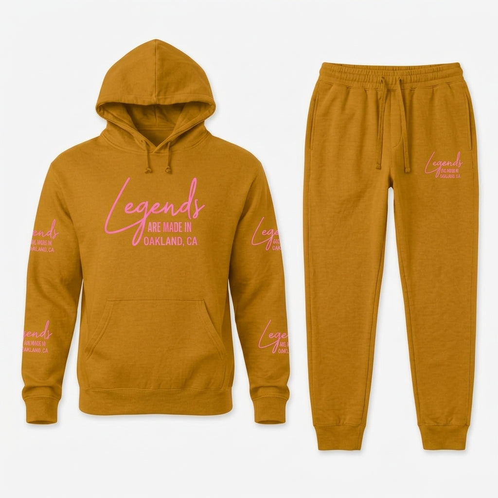 Legends Are Made in Pink Premium Unisex Sweatsuit Set