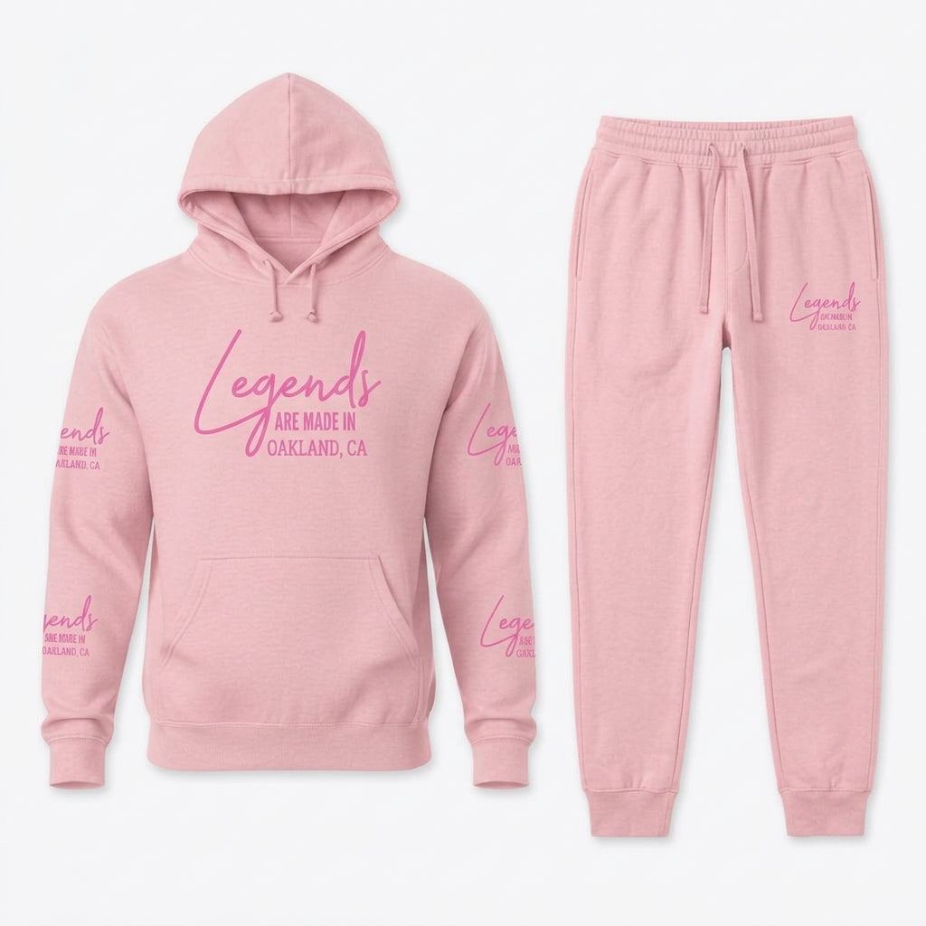 Legends Are Made in Pink Premium Unisex Sweatsuit Set