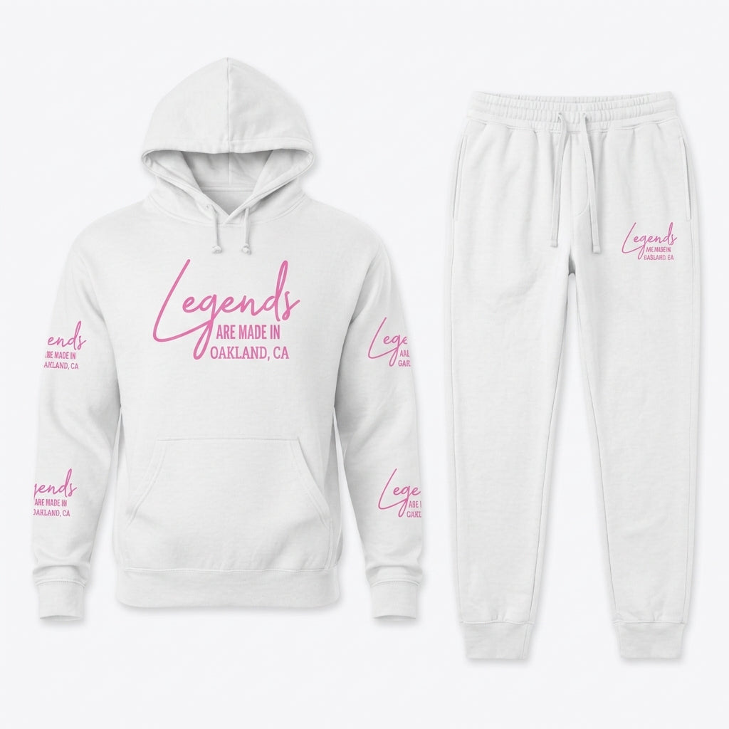 Legends Are Made in Pink Premium Unisex Sweatsuit Set