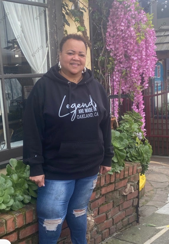 Customer wearing Banks Legendary Fashions