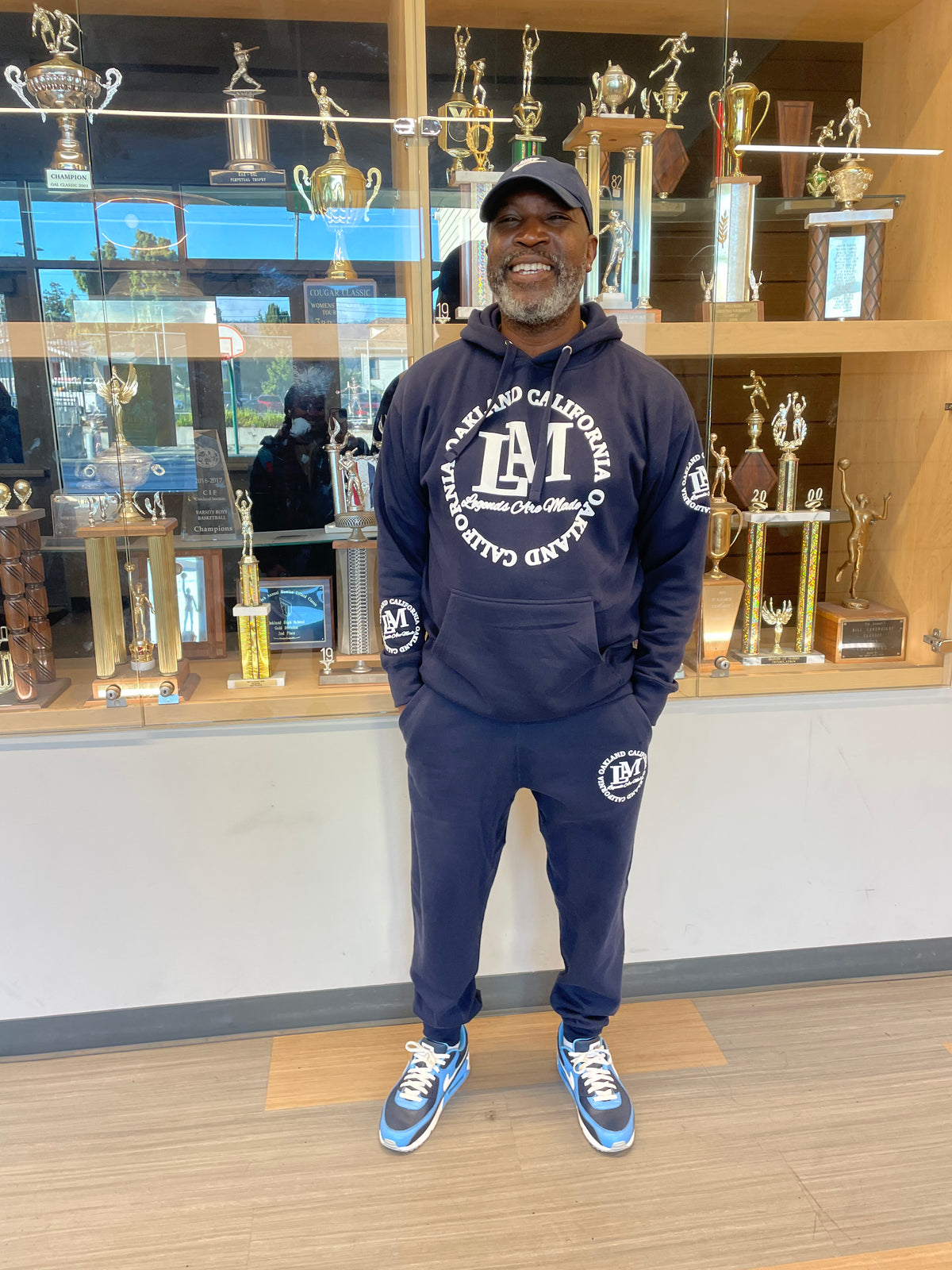 Customer wearing Banks Legendary Fashions