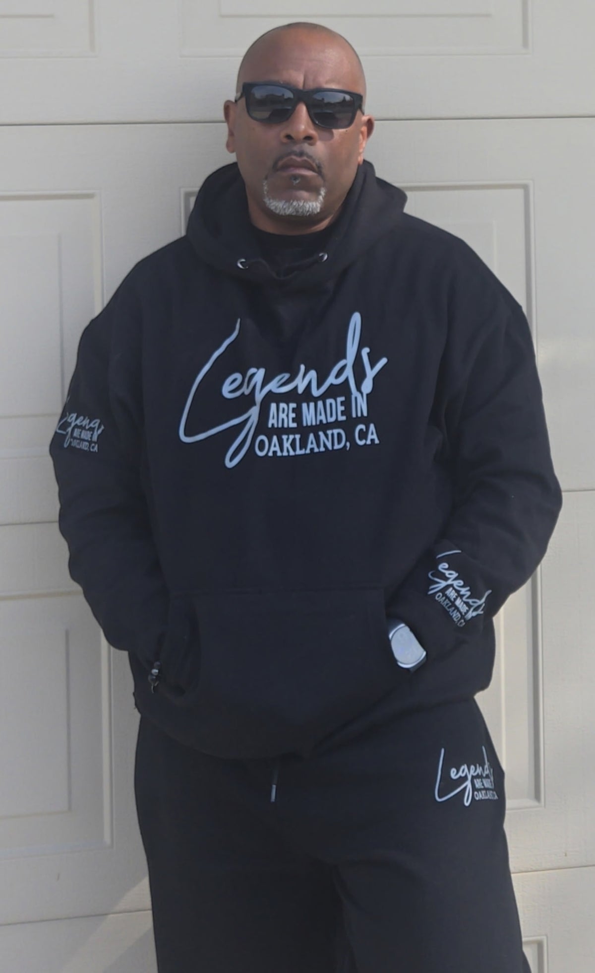 Customer wearing Banks Legendary Fashions