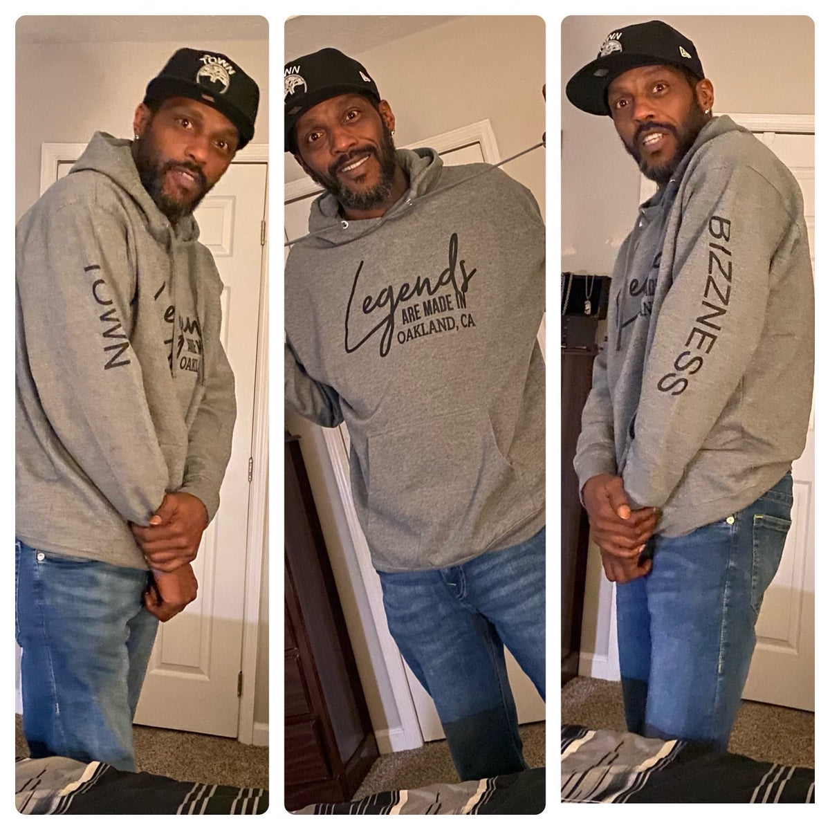 Customer wearing Banks Legendary Fashions