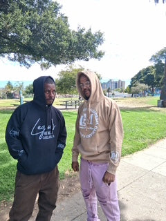 Customer wearing Banks Legendary Fashions