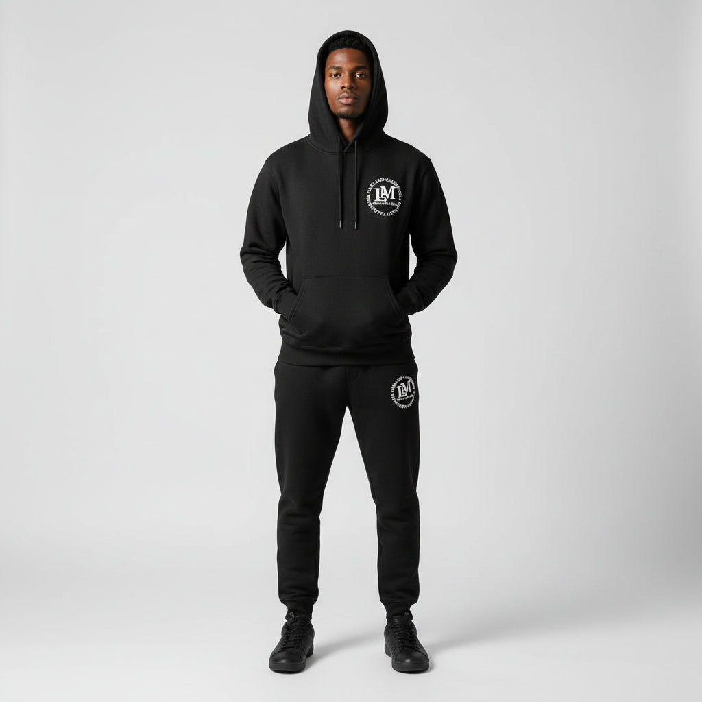 New White Logo On 100% Cotton Activewear