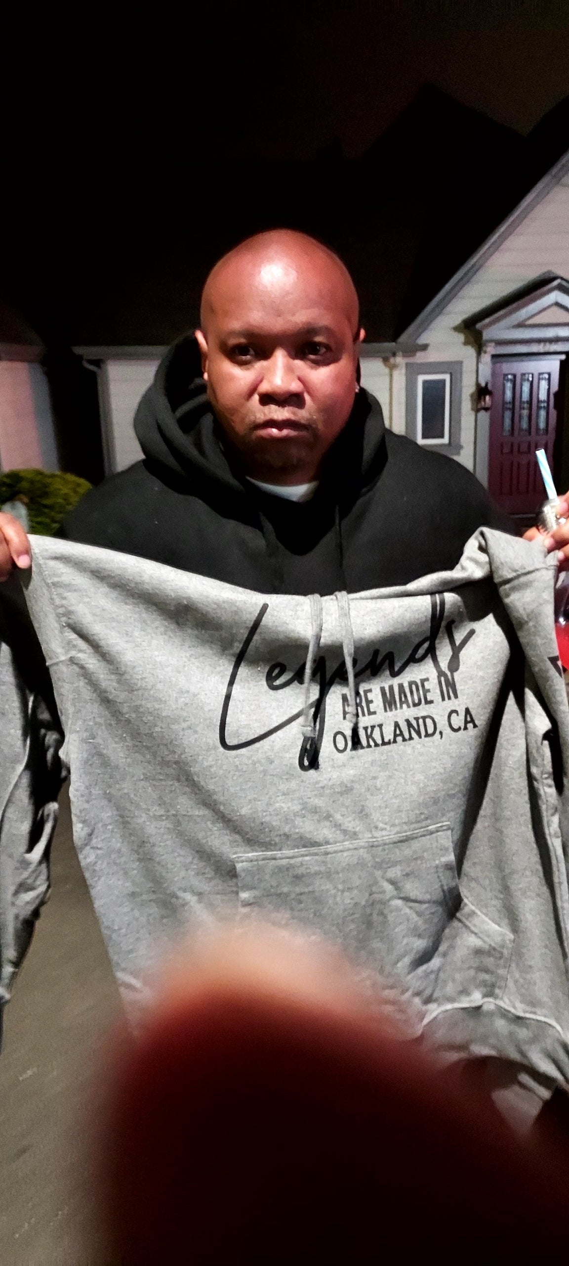 Customer wearing Banks Legendary Fashions