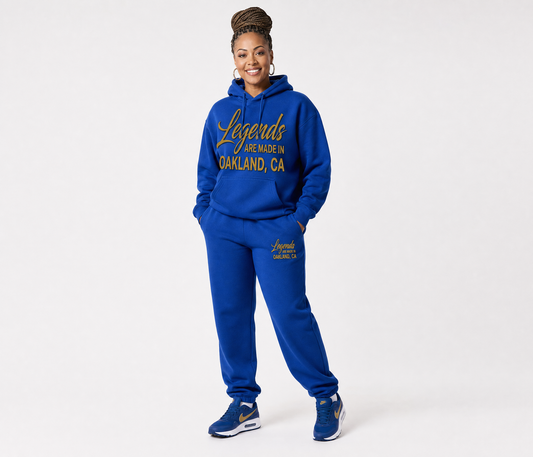 Legends Are Made Puff Print Set Royal Blue