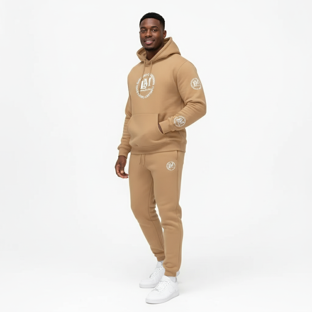 New White Logo On 100% Cotton Activewear