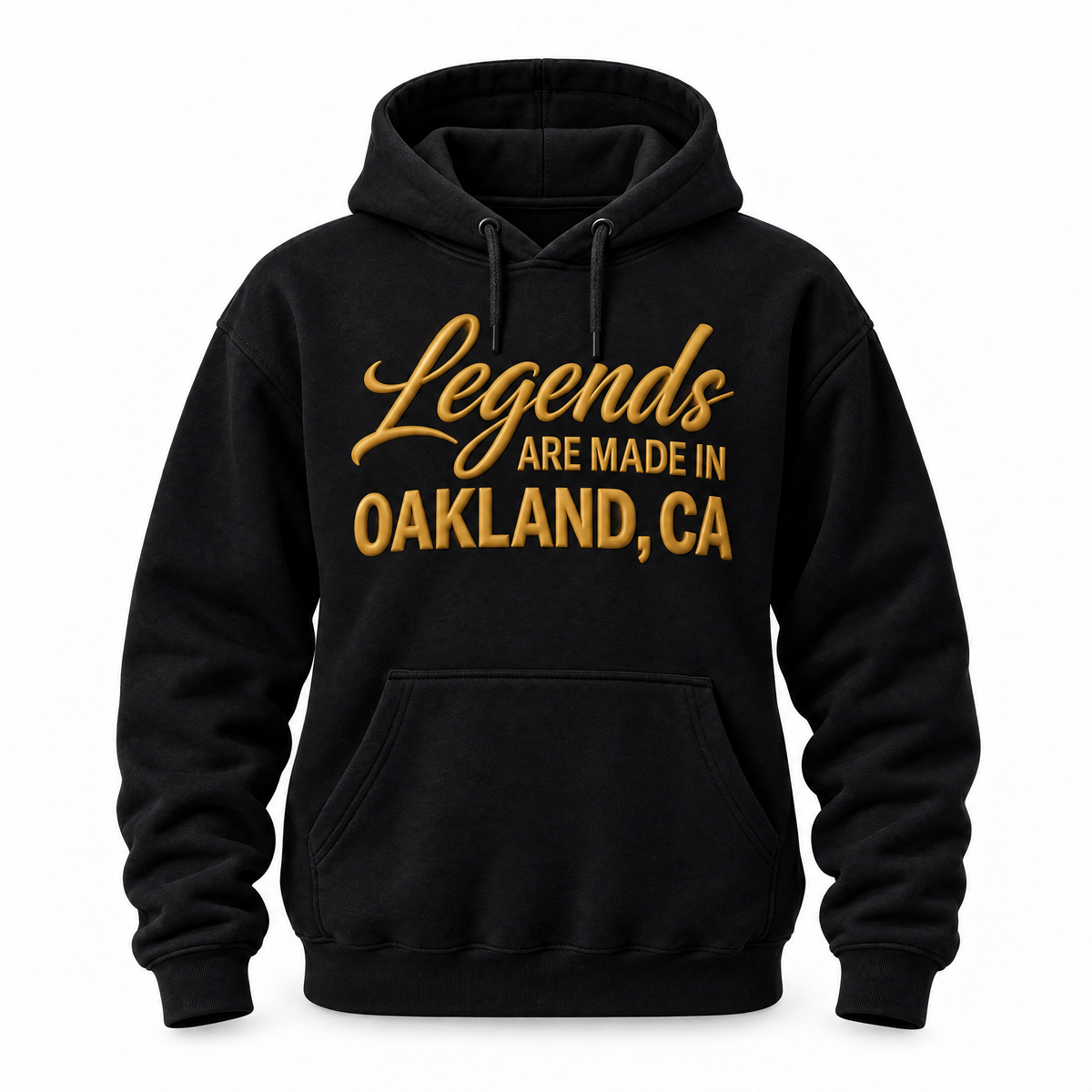 Legends Are Made Puff Print Hoodie Black