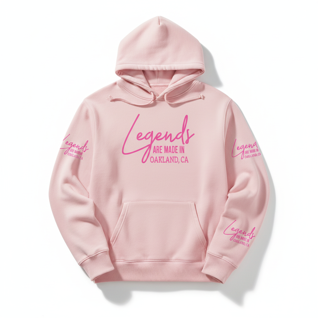 Legends Are Made In Pink Hoodie