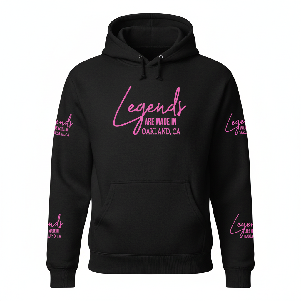 Legends Are Made In Pink Hoodie
