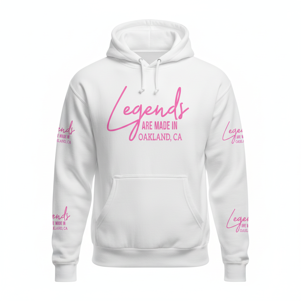 Legends Are Made In Pink Hoodie