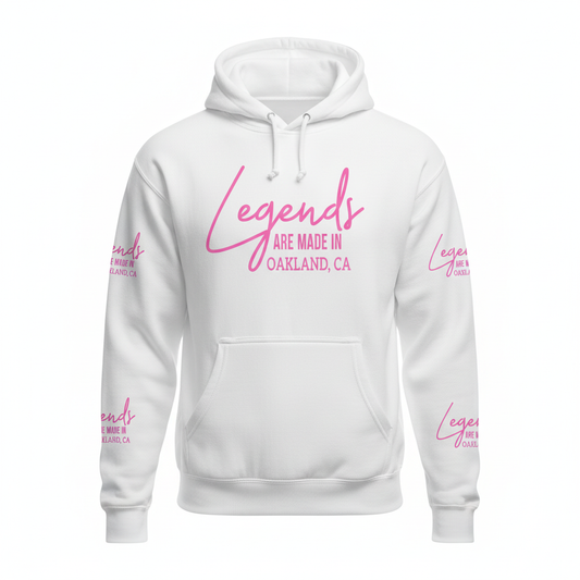 Legends Are Made In Pink Hoodie
