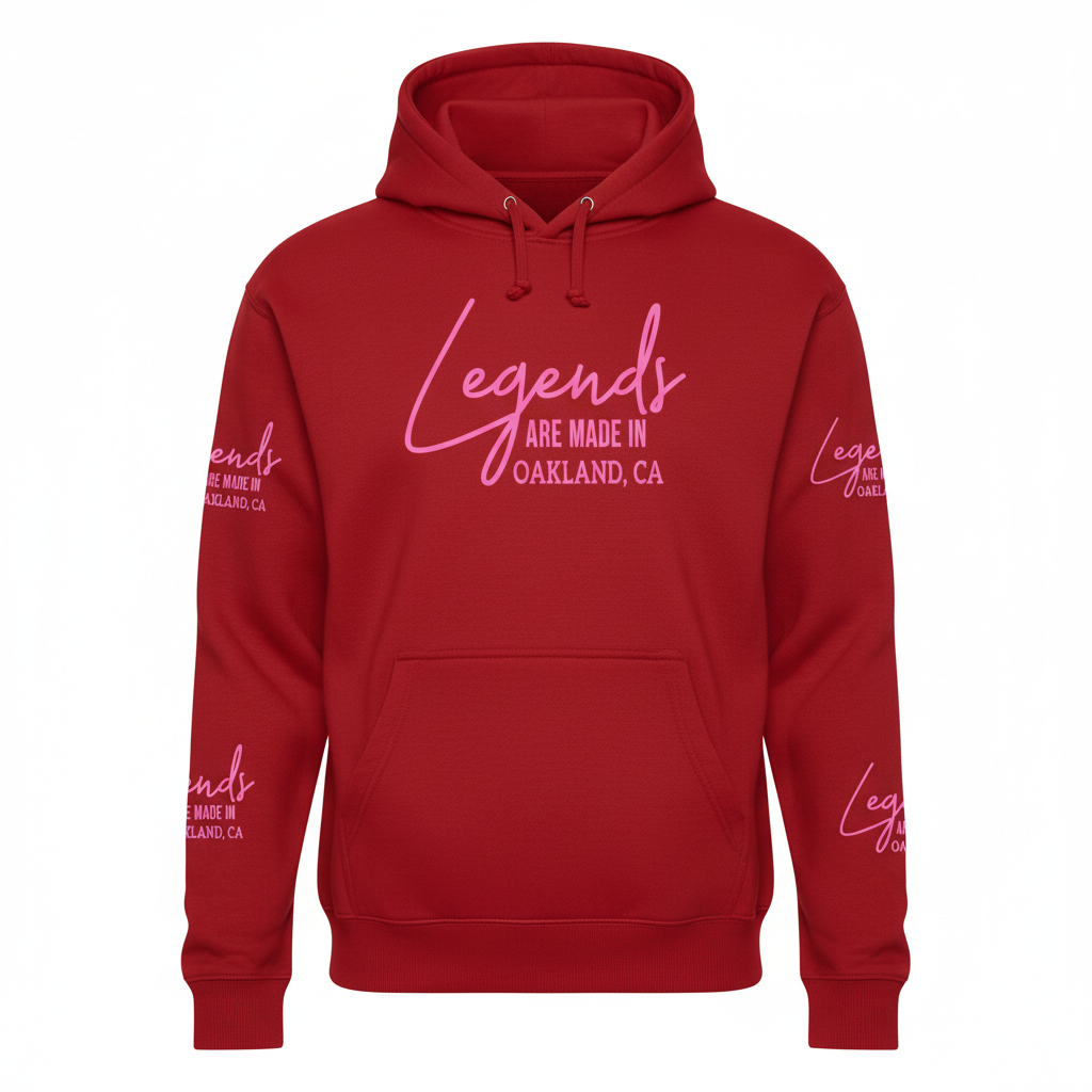 Legends Are Made In Pink Hoodie