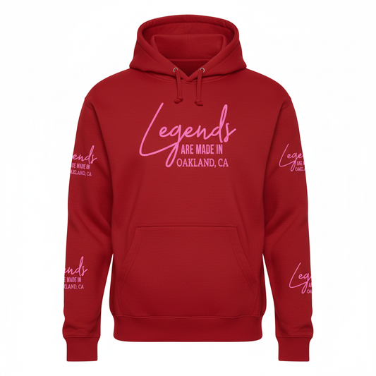 Legends Are Made In Pink Hoodie