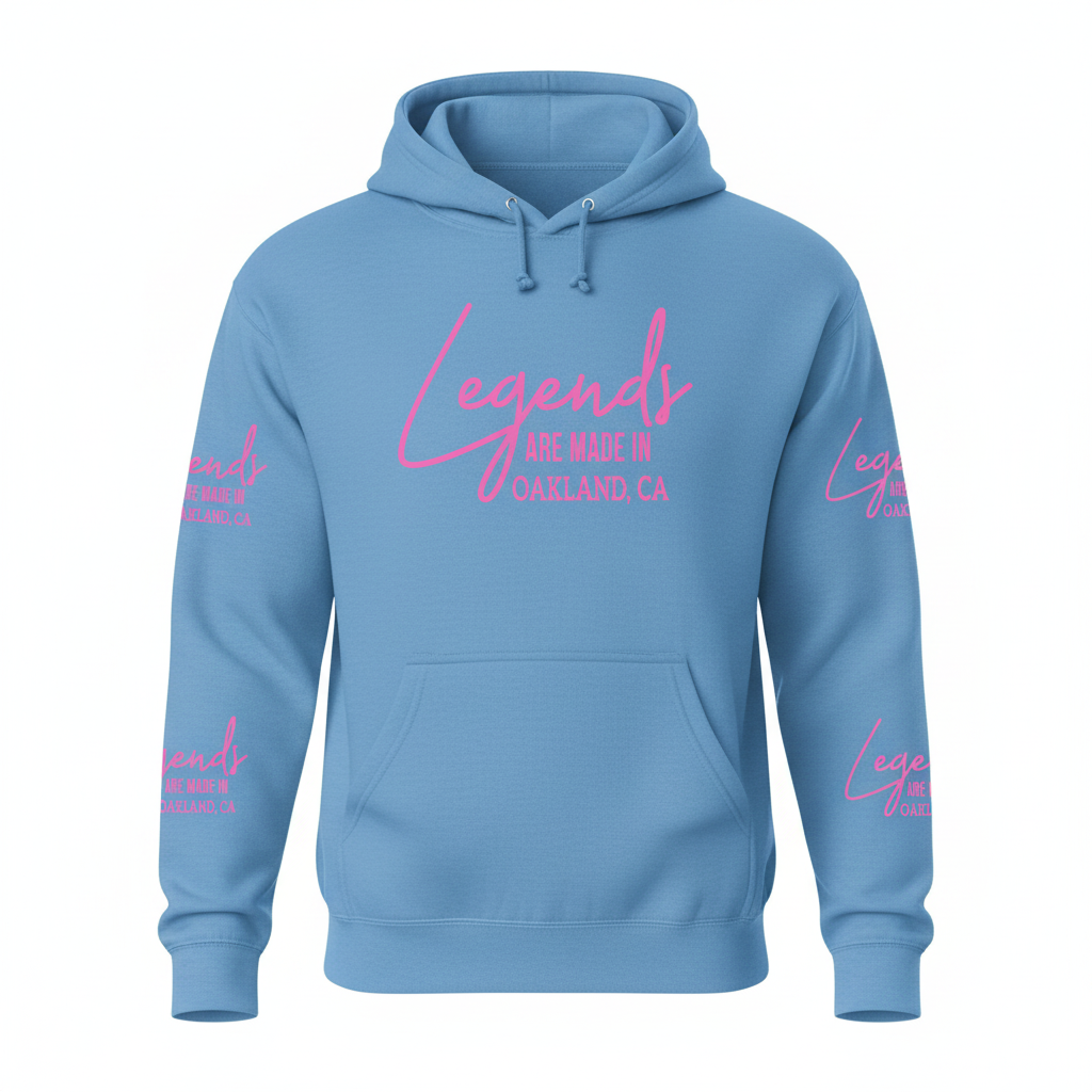 Legends Are Made In Pink Hoodie